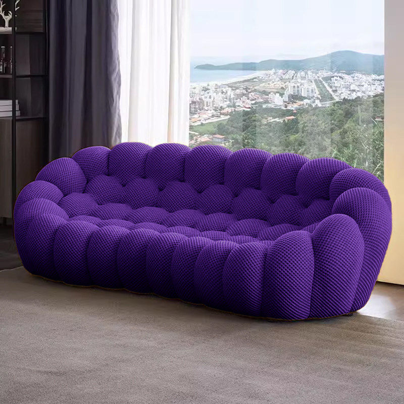 Compression Bubble Sofa, 1/3 Seat Special-Shaped Designer Sofa, Internet Celebrity Light Luxury Living Room Leisure Sofa