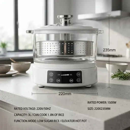 Low‑Sugar Rice Soup Separation Electric Cooker
