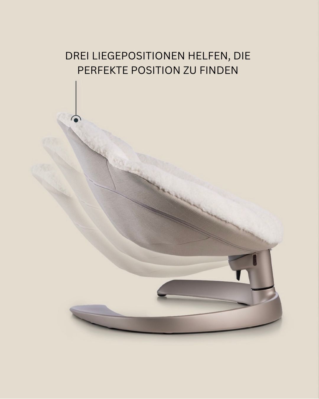 This shell‑shaped swinging pet bed delivers calming side‑to‑side movement, with machine‑washable fleece padding and stable aluminium framing for safe, cosy rest.