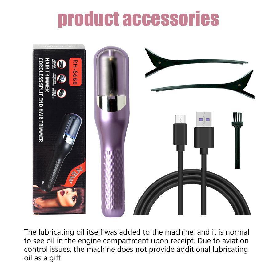 USB Charging Hair Trimmer, Multi-Functional Electric Clipper, Portable Split Ends Trimmer, Home Use, Auto Hair Cutter, Gift Idea