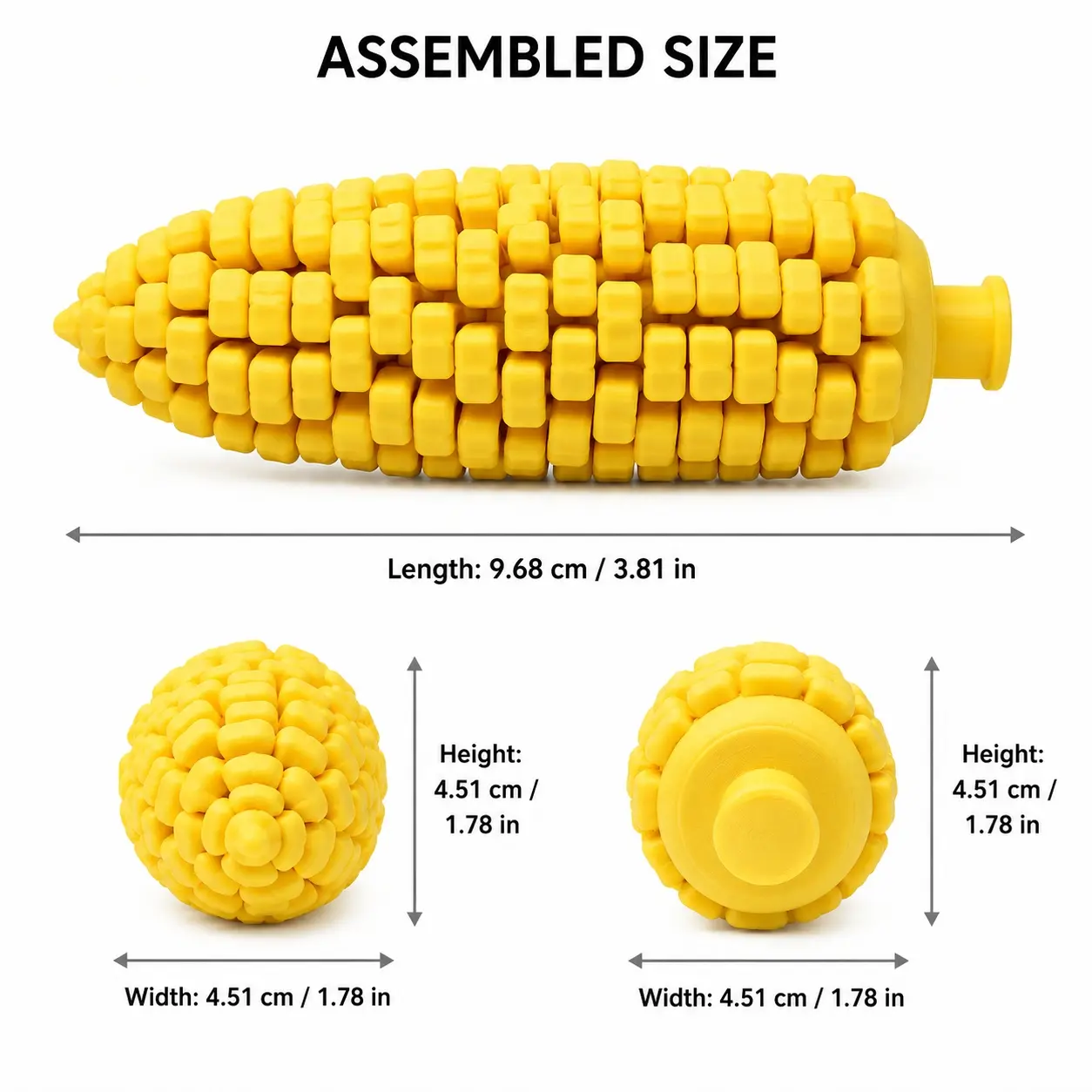 3D‑Printed Movable Joint Corn Cob Fidget Toy, Simulation Stress Relief Desk Gadget, Office Relaxation Fidget Tool, Novelty Gift for Adults