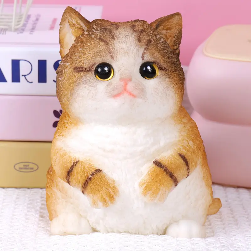 Large Taba Squishy Cat Squishy Dog Handmade Cute Cat DIY Squeeze Toy, Hyperreal Kawaii Cat Simulation Lovely Toy, Squeeze Autism Toys Stress Relidf toy, Silicone Pinch Cat