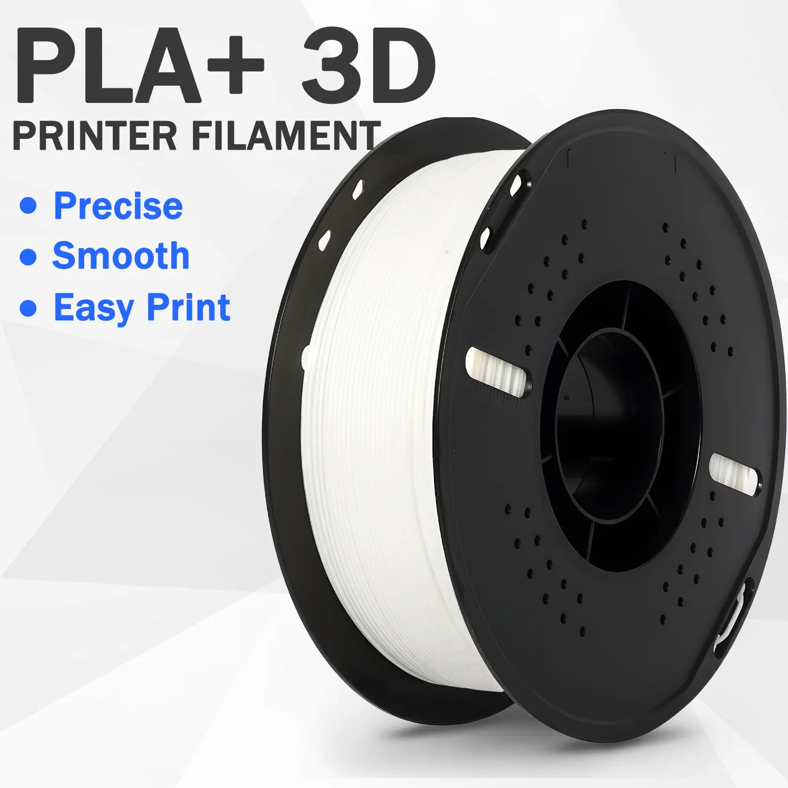 PLA+ 3D Printing Filament, 1.75mm 4-Color Gradient Filament, 2KG Tangle-Free Printing Material for FDM 3D Printers