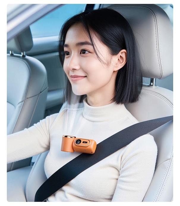 Lzaitai 3-in-1 Mini Portable Handheld Clip Cooling Fan - 3000mAh Rechargeable Battery, 5 Speeds, 180&deg; Adjustable Airflow, USB Powered, Ideal for Travel, Office, Travel Stuff, Portable Fans Essentials