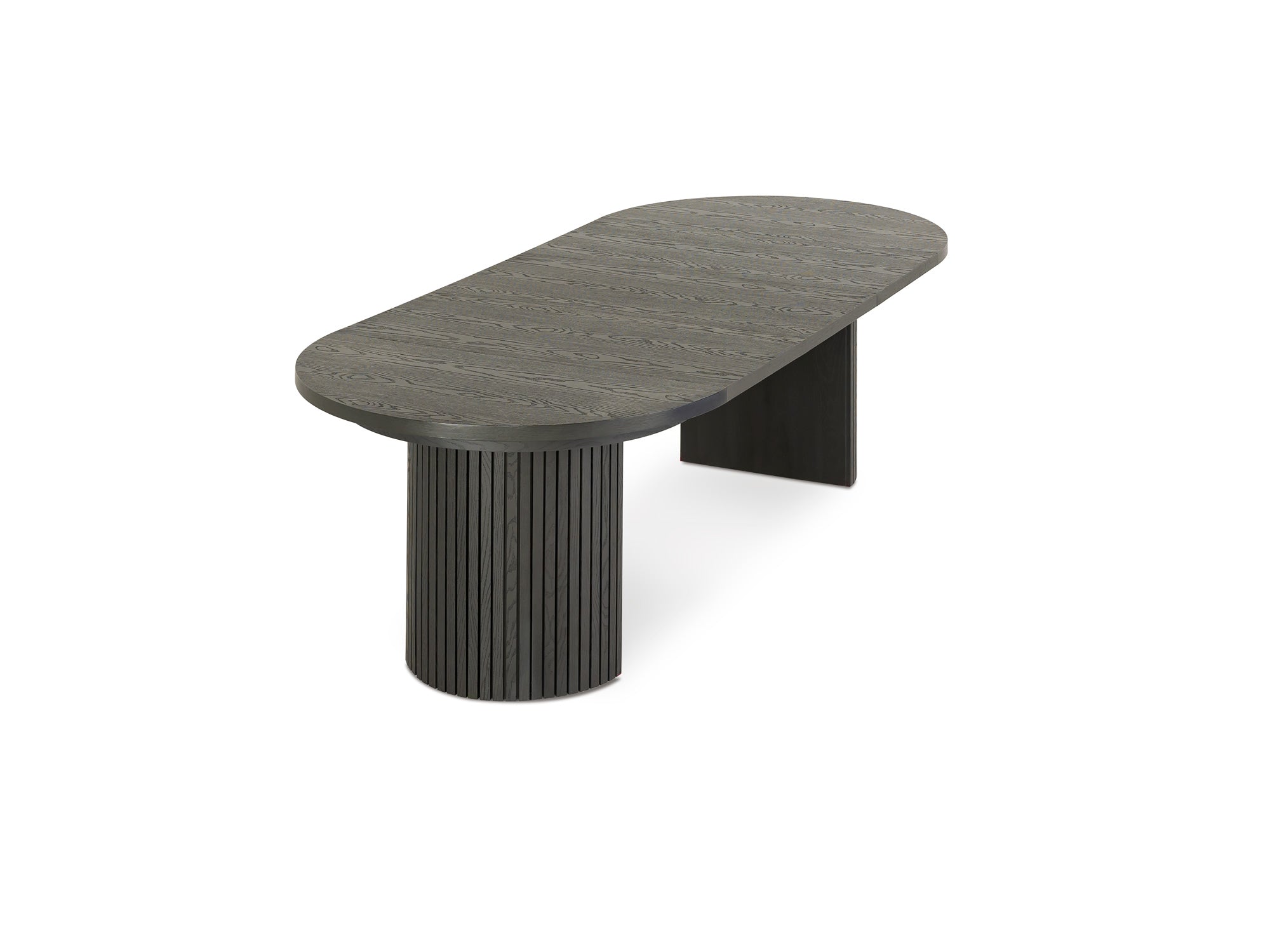 Versatile expandable dining table seats 4‑10, robust hardwood‑steel build, hidden pedestal storage and elegant fluted detailing for flexible everyday dining.