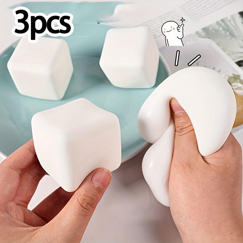 Plastic Moldable Slow-Return Toy, Creative Simulation Bean Curd, Compression Toy, Birthday Gift, Christmas Party Favors, Squishy Toys