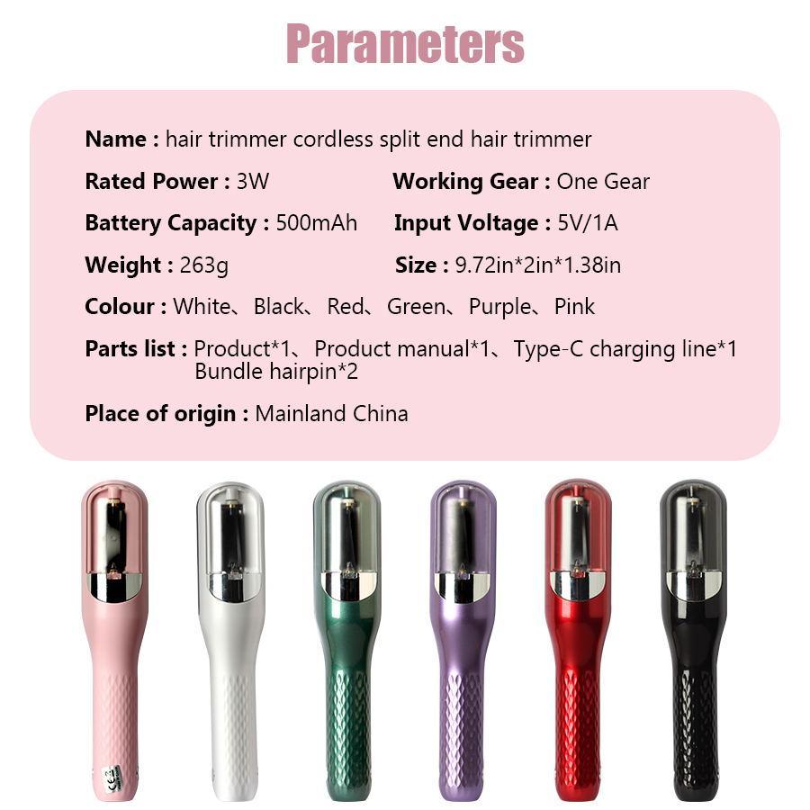 USB Charging Hair Trimmer, Multi-Functional Electric Clipper, Portable Split Ends Trimmer, Home Use, Auto Hair Cutter, Gift Idea