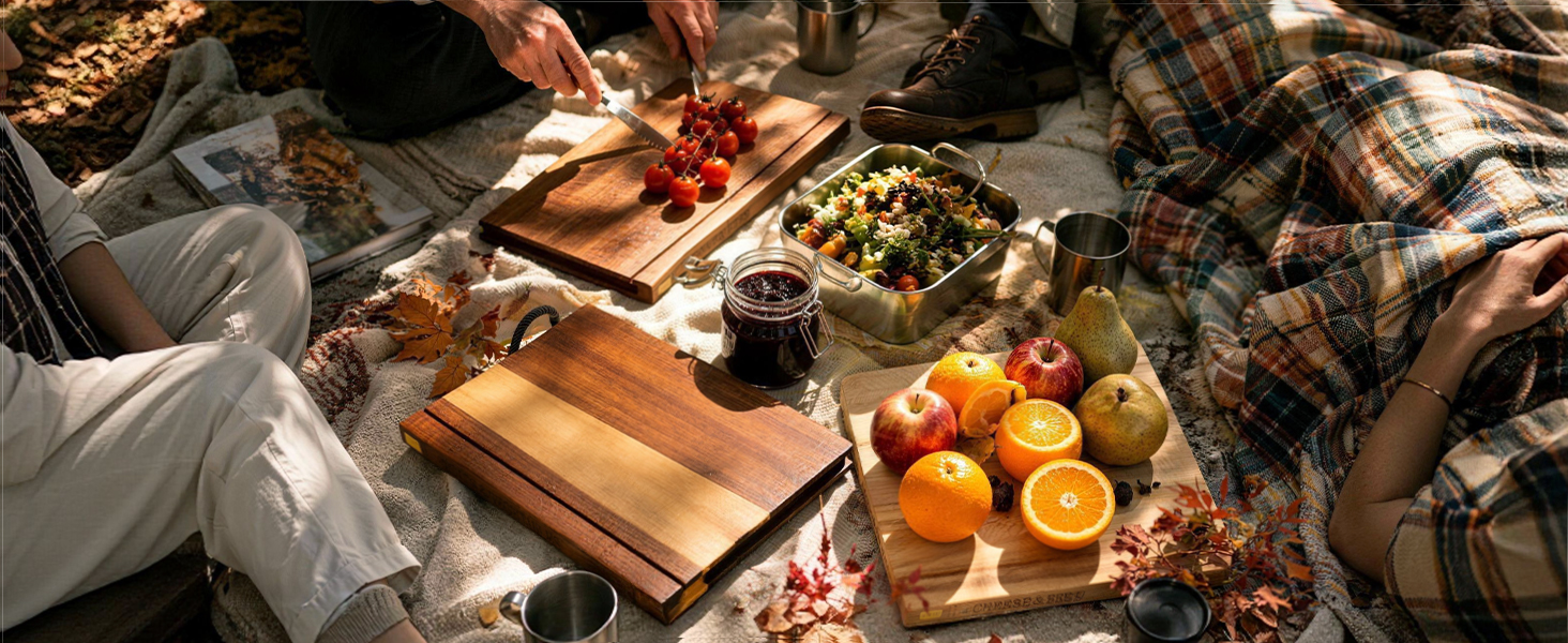 wood cutting board set