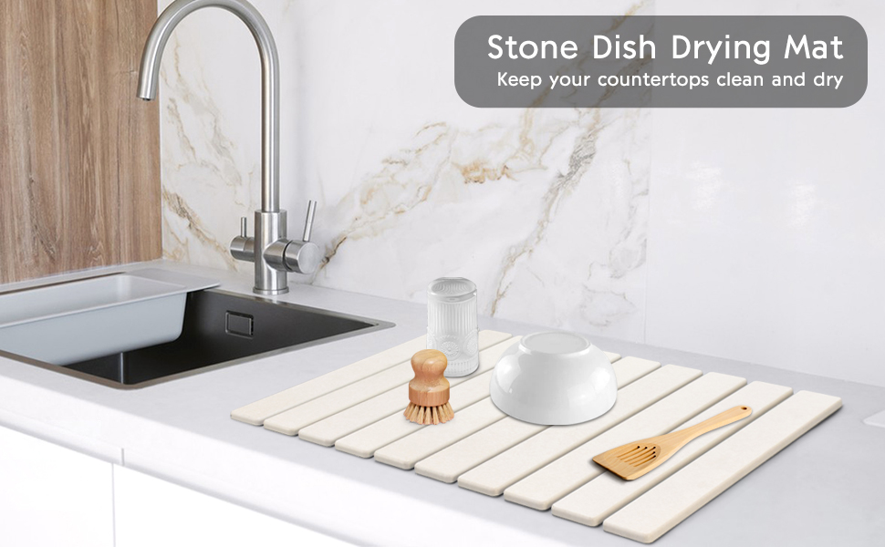 stone dish dying mat
