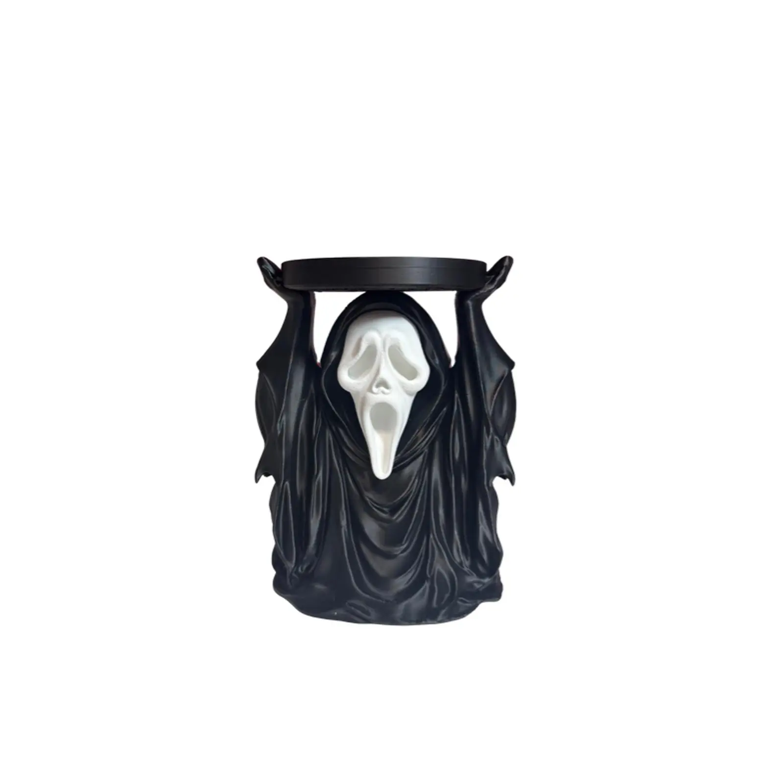 Ghostface Candle Holder Halloween Decor Pink Ghost Design for Spooky Season