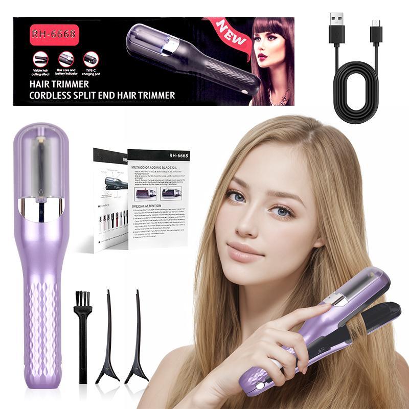 USB Charging Hair Trimmer, Multi-Functional Electric Clipper, Portable Split Ends Trimmer, Home Use, Auto Hair Cutter, Gift Idea