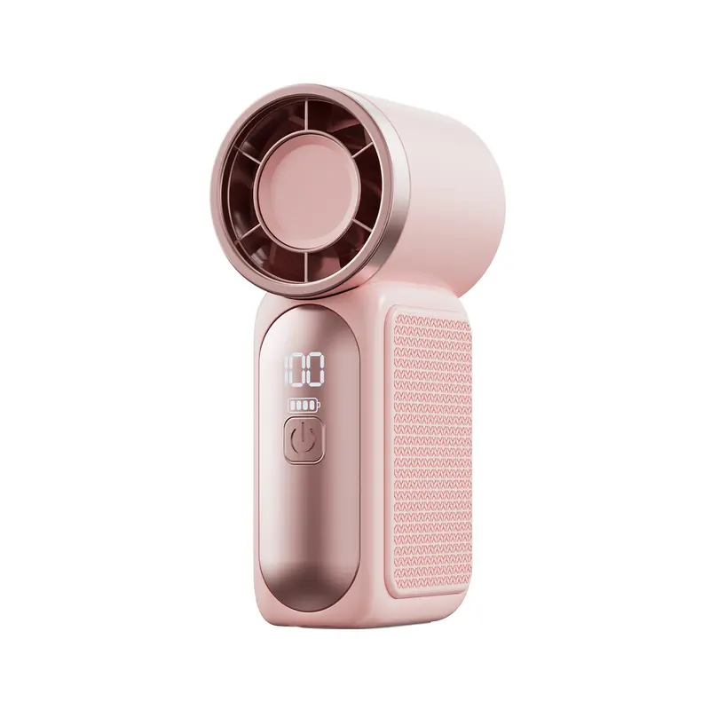 [15H Long Battery Life | 1-100 Speed Turbo] HF-18 Super Mini Handheld Fan, Portable Pocket Fan with Digital Display for Eyelash & Makeup Drying, Hot Flashes, USB Rechargeable Travel Accessory, Gift tiktokshopbacktoschool