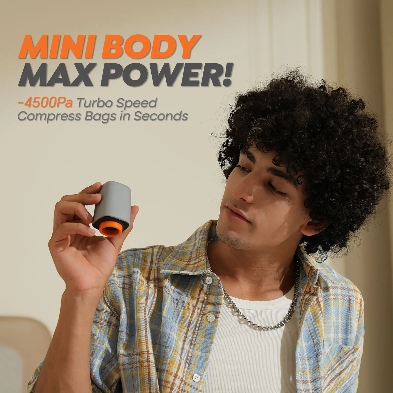 Cordless Rechargeable Vacuum Packing Pump with Compression Bags Set, Hands‑Free Automatic Compression, Lightweight Portable Transparent Rounded‑Zipper Vacuum Storage Bags, Travel Accessories, Multiple Sizes & Quantities
