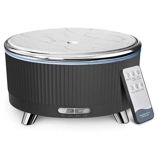 500ML Large Capacity Essential Oil Diffuser, Ultrasonic Aromatherapy Diffuser with 7 Color LED Lights with Remote Control, Cool Mist Humidifier, Timed Mist, Auto Shut-Off#Summervibes