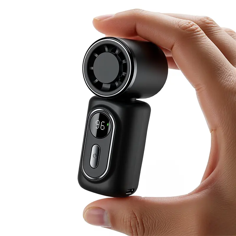3-in-1 Mini Portable Handheld Clip Cooling Fan - 3000mAh Rechargeable Battery, 5 Speeds, 180° Adjustable Airflow, USB Powered, Ideal for Travel, Office, Travel Stuff, Portable Fans Essentials