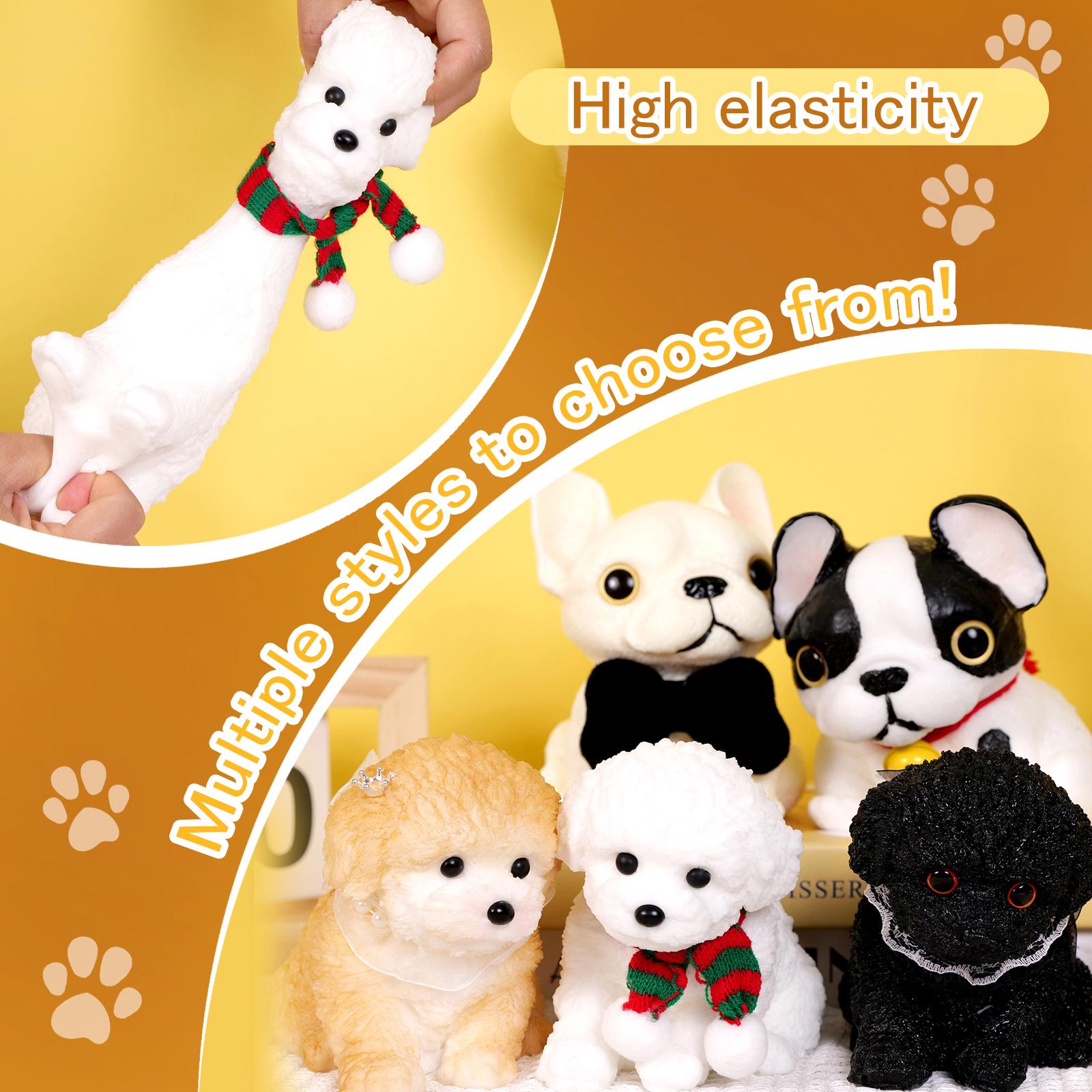 Large Taba Squishy Cat Squishy Dog Handmade Cute Cat DIY Squeeze Toy, Hyperreal Kawaii Cat Simulation Lovely Toy, Squeeze Autism Toys Stress Relidf toy, Silicone Pinch Cat