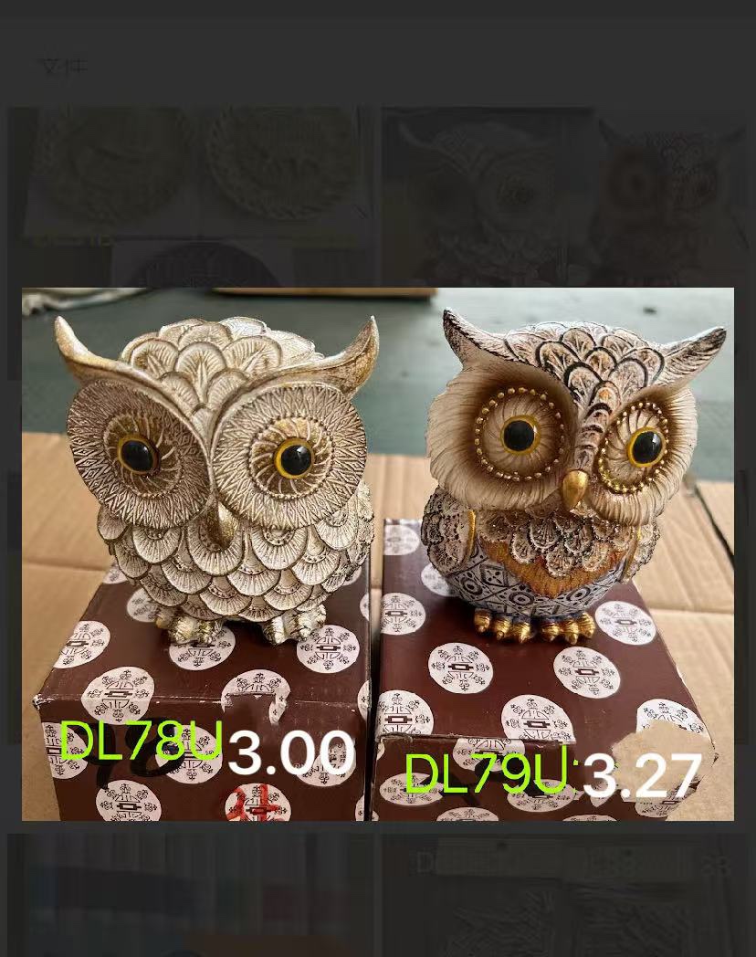 红绳拄件猫头鹰🦉摆件