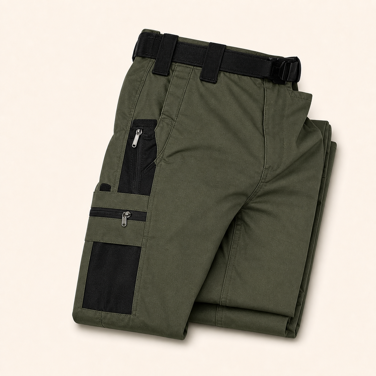 Unbranded men's tactical cargo pants in Green