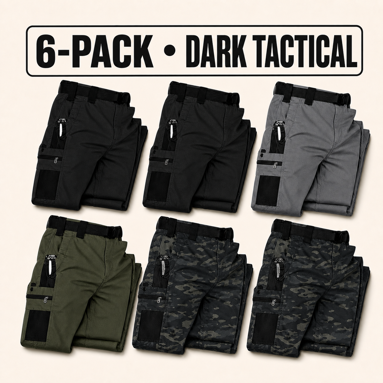 Dark Tactical six-pair tactical pants bundle