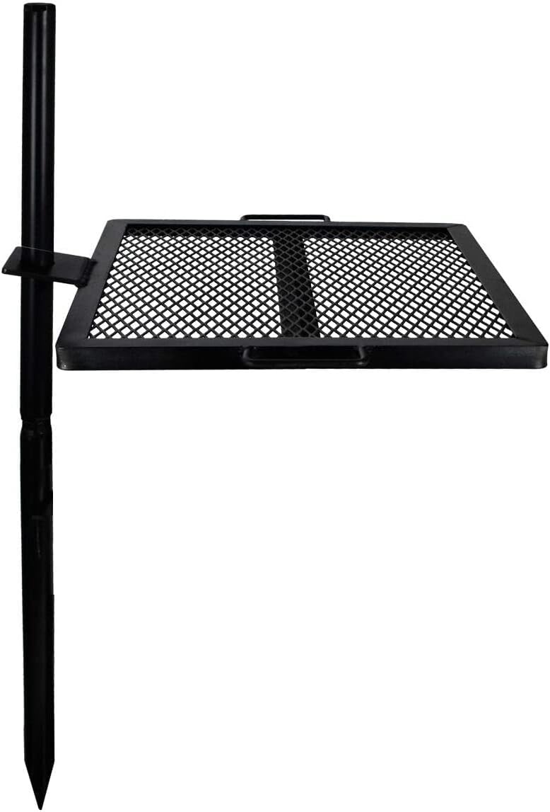 Open Fire Cooking Grill – Portable Campfire Grill for Open Flame Cooking, Firepits, Outdoor Fire Rings & Camping – Heavy-Duty, Easy Setup & Adjustable Height