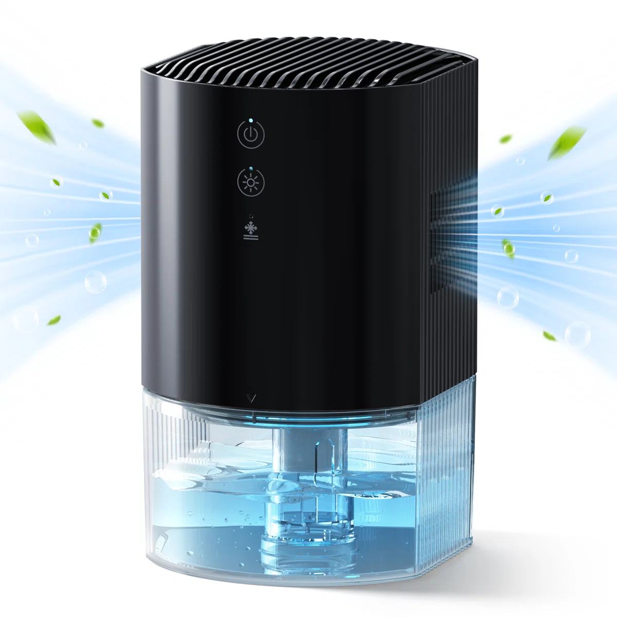 37OZ Small Dehumidifier with Auto Shut Off, Auto Defrost, Color-Changing Indicator & Washable Filter, Ultra-Quiet for Bathroom, Bedroom, Closet, RV