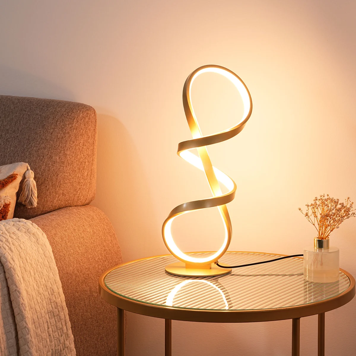 Brecklyn Metal Novelty LED Table Lamp