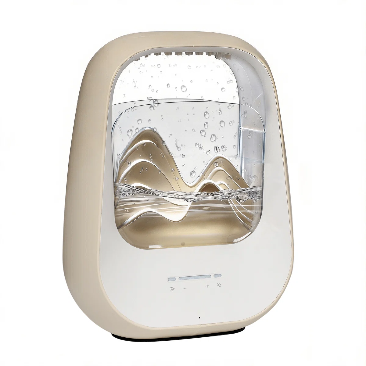 Rain Drop White Noise Machine With Humidifier, Bluetooth Speaker & Aroma Diffuser, 7-color Mood Light And Nature Sounds For Bedroom, Office & Meditation