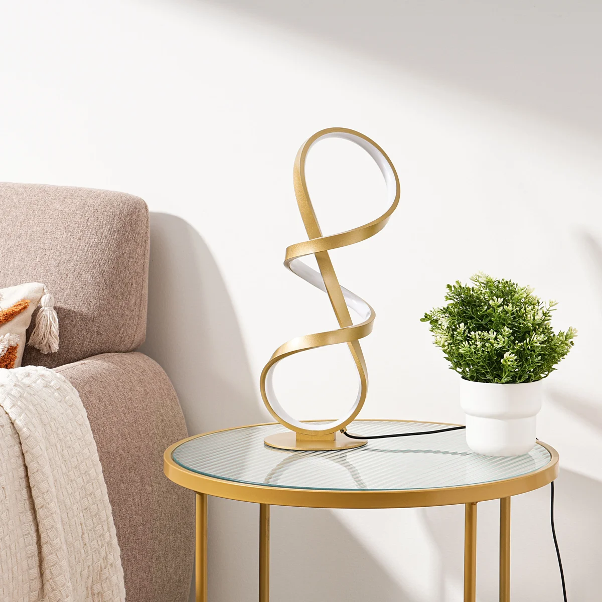 Brecklyn Metal Novelty LED Table Lamp