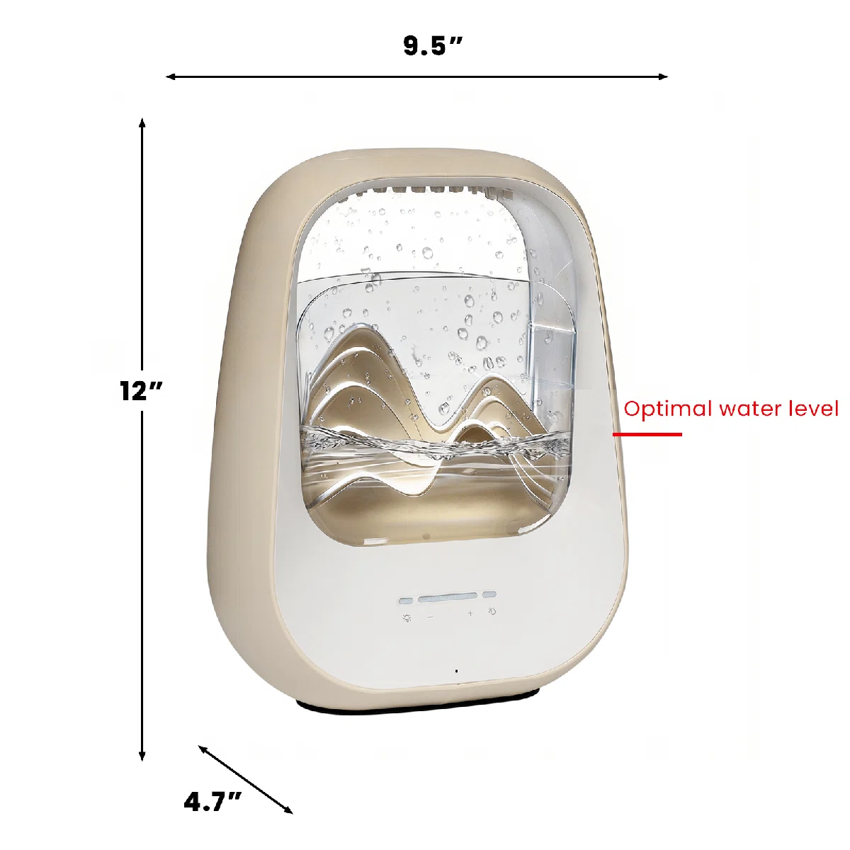 Rain Drop White Noise Machine With Humidifier, Bluetooth Speaker & Aroma Diffuser, 7-color Mood Light And Nature Sounds For Bedroom, Office & Meditation