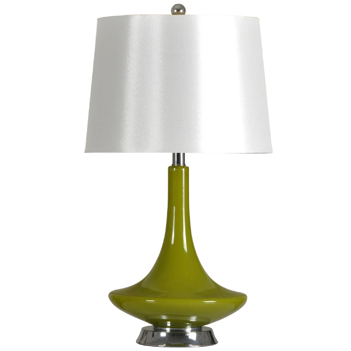 Beresford Glass and Metal Table Lamp with 3-Way Switch