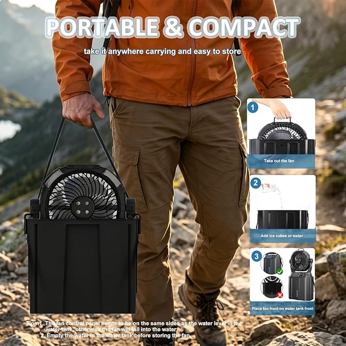 Portable Misting Fan
