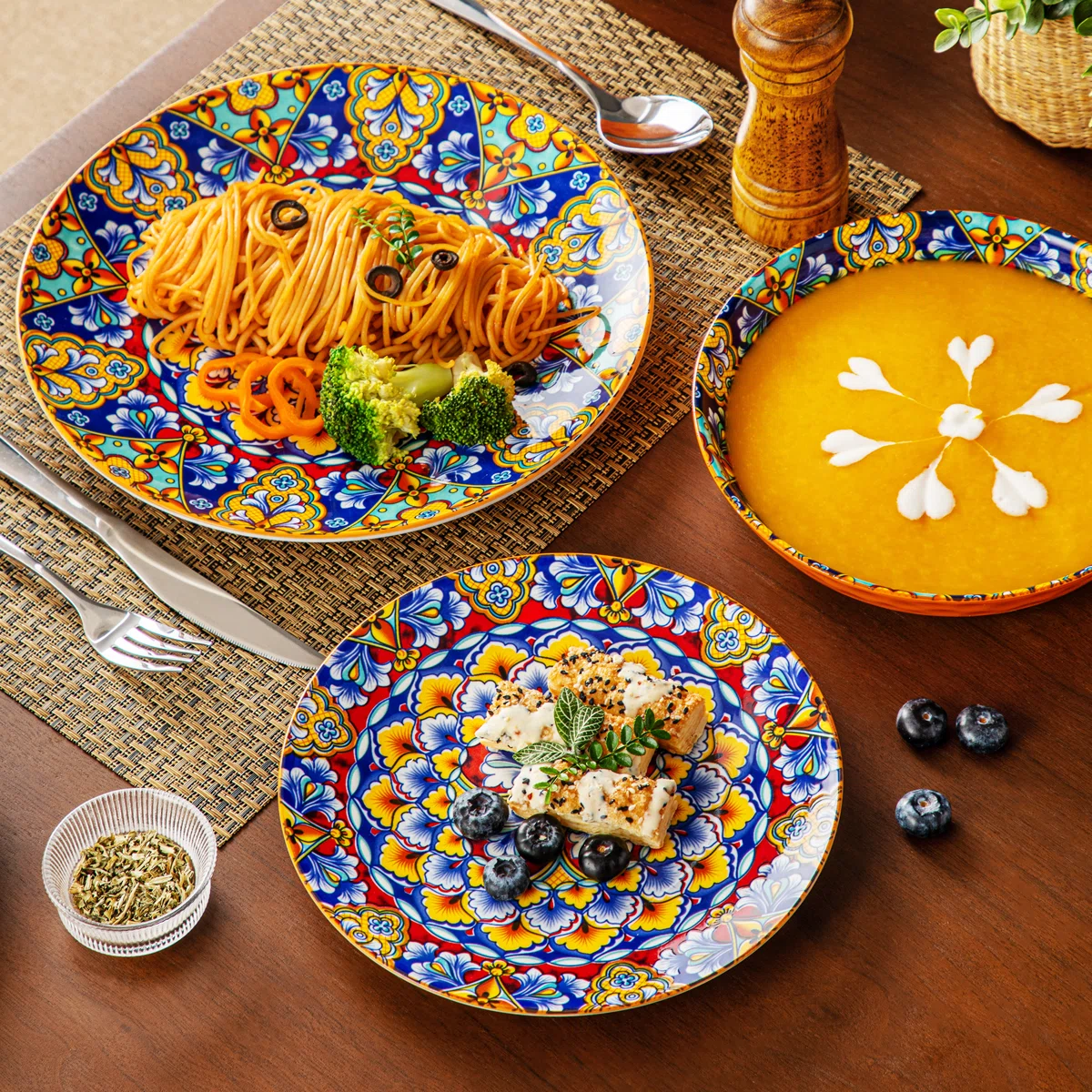 24 Piece Porcelain Dinnerware Set, Service For 6 (Set of 24)