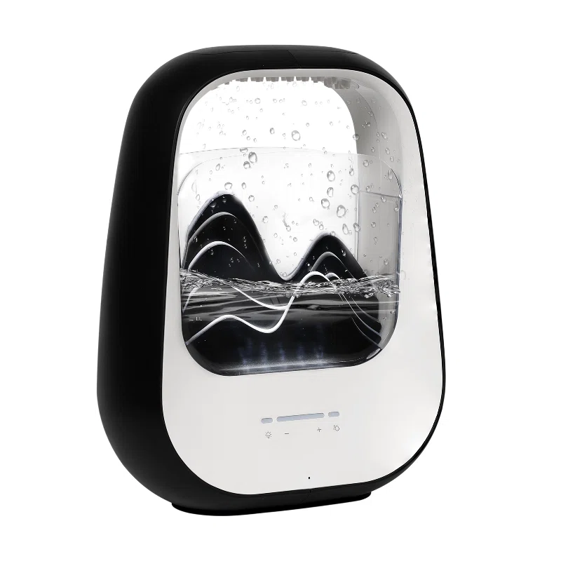 Rain Drop White Noise Machine With Humidifier, Bluetooth Speaker & Aroma Diffuser, 7-color Mood Light And Nature Sounds For Bedroom, Office & Meditation