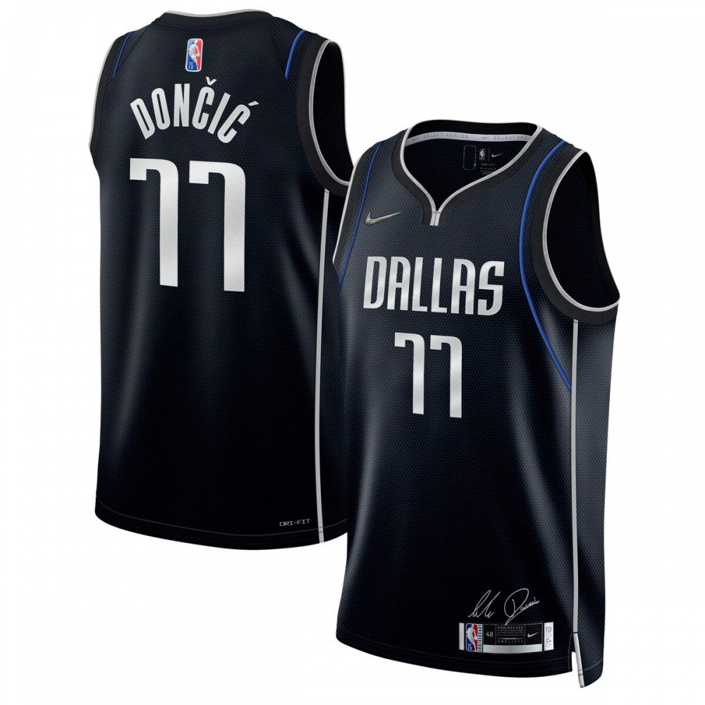 Luka Doncic Dallas Mavericks Select Series Rookie of the Year Swingman Team Jersey - Navy