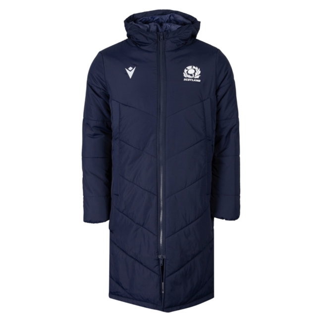Shop 26/27 Scotland Rugby 3/4 Length Padded Jacket (Kids) - Fan Gear-Pro Kit Vault | Brand New 26/27 Sports Jerseys