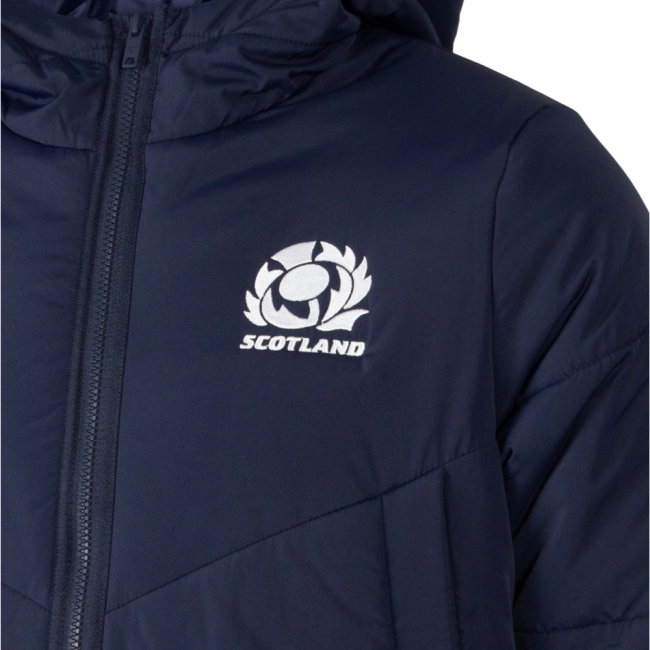 Shop 26/27 Scotland Rugby 3/4 Length Padded Jacket (Kids) - Fan Gear-Pro Kit Vault | Brand New 26/27 Sports Jerseys