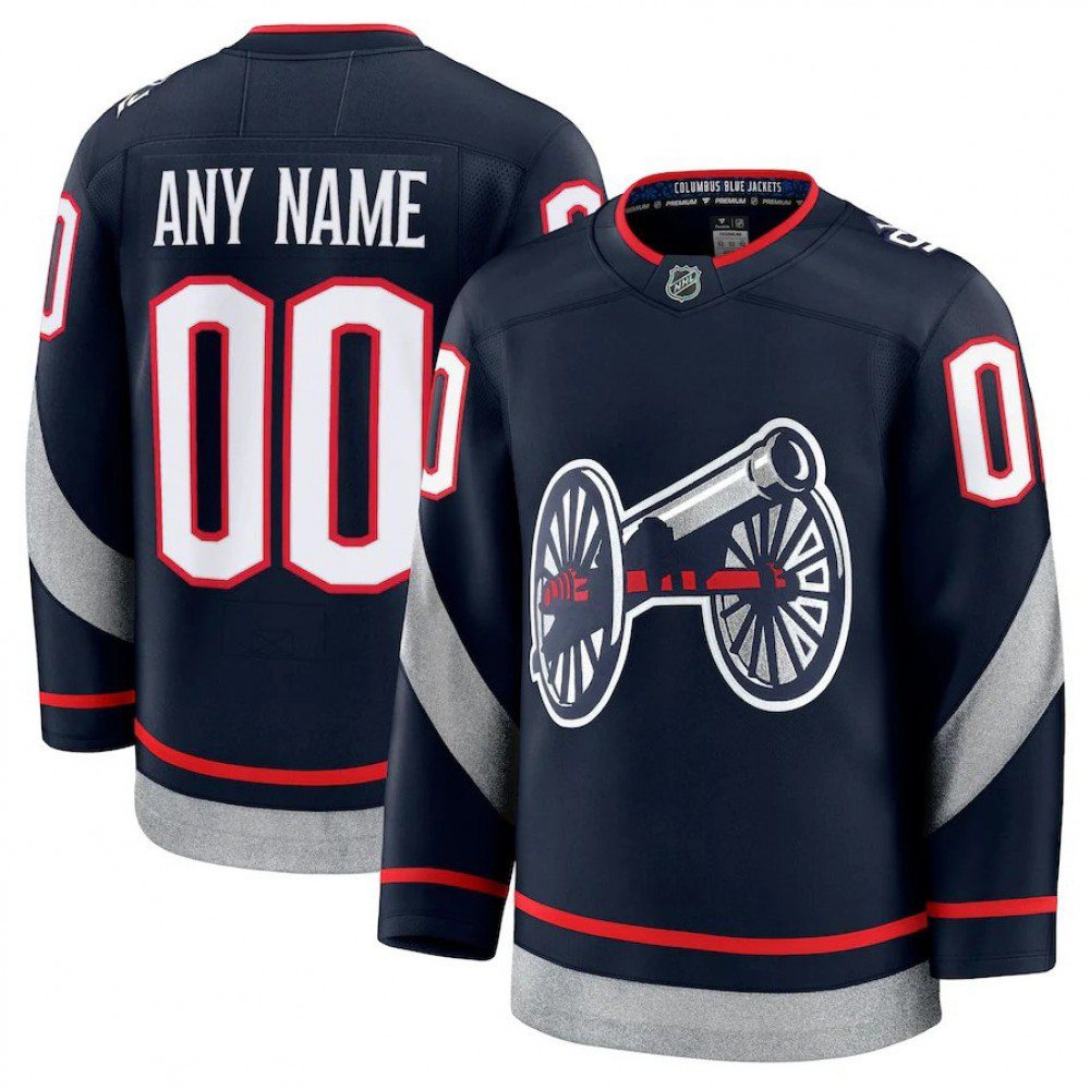 Columbus Blue Jackets 2025 NHL Stadium Series Premium Custom Jersey - Navy