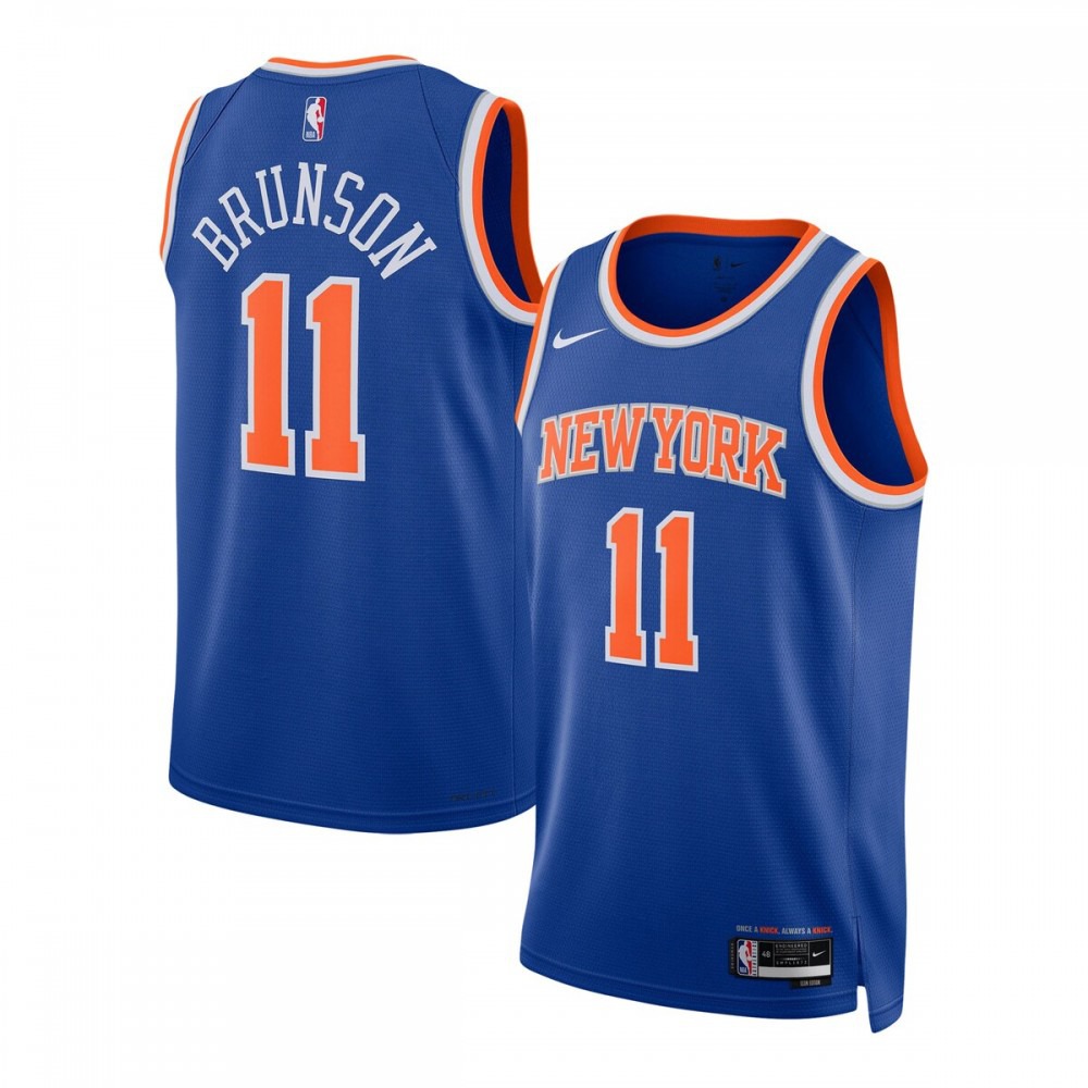 Jalen Brunson New York Knicks Unisex Swingman Jersey - Icon Edition - Blue