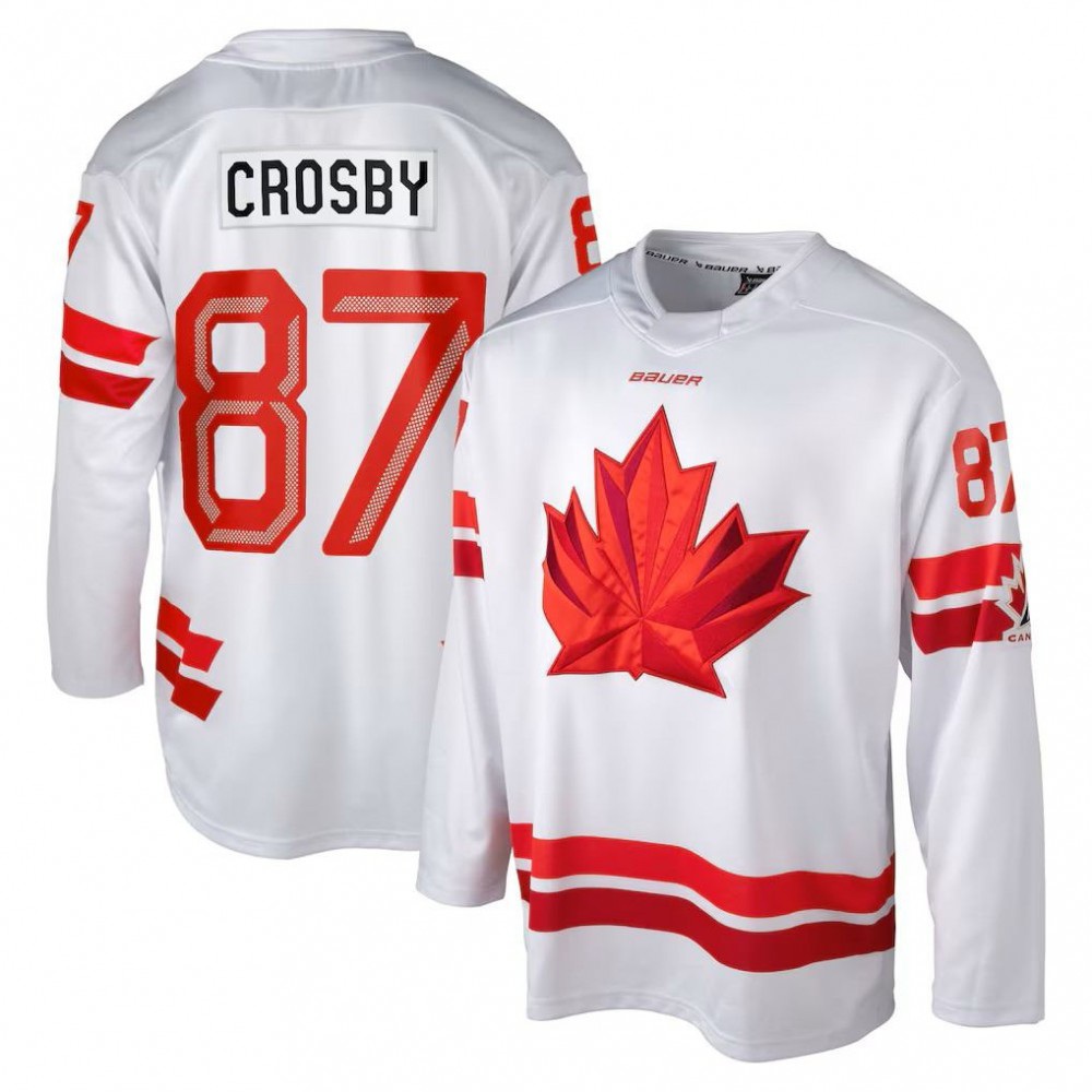 Sidney Crosby Hockey Bauer Canada 2026 Olympics Replica Jersey - White