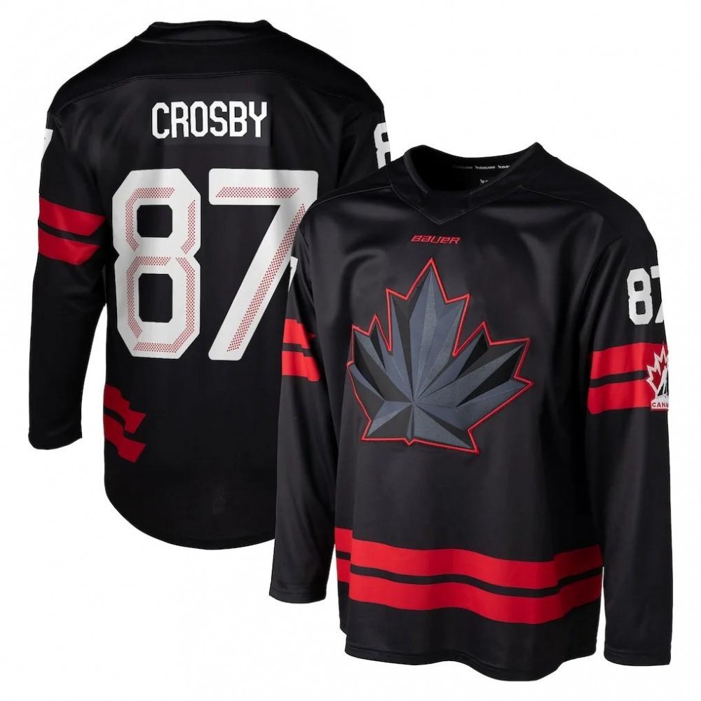 Sidney Crosby Hockey Bauer Canada 2026 Olympics Replica Jersey - Black