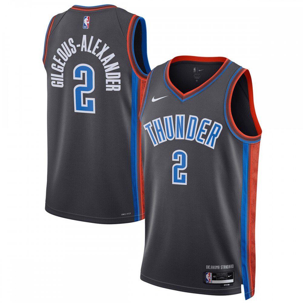 Shai Gilgeous-Alexander Oklahoma City Thunder Unisex 2022/23 Swingman Jersey - City Edition - Gray