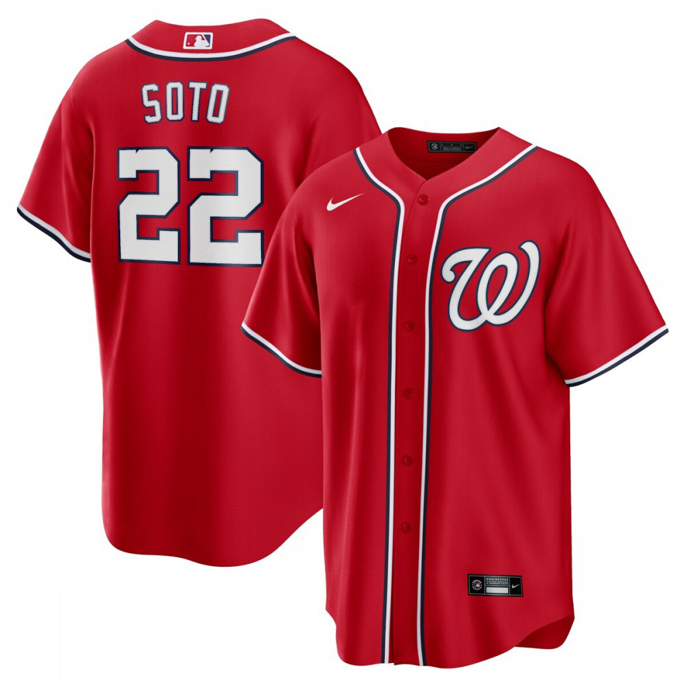Juan Soto Washington Nationals Alternate Replica Player Name Jersey - Red