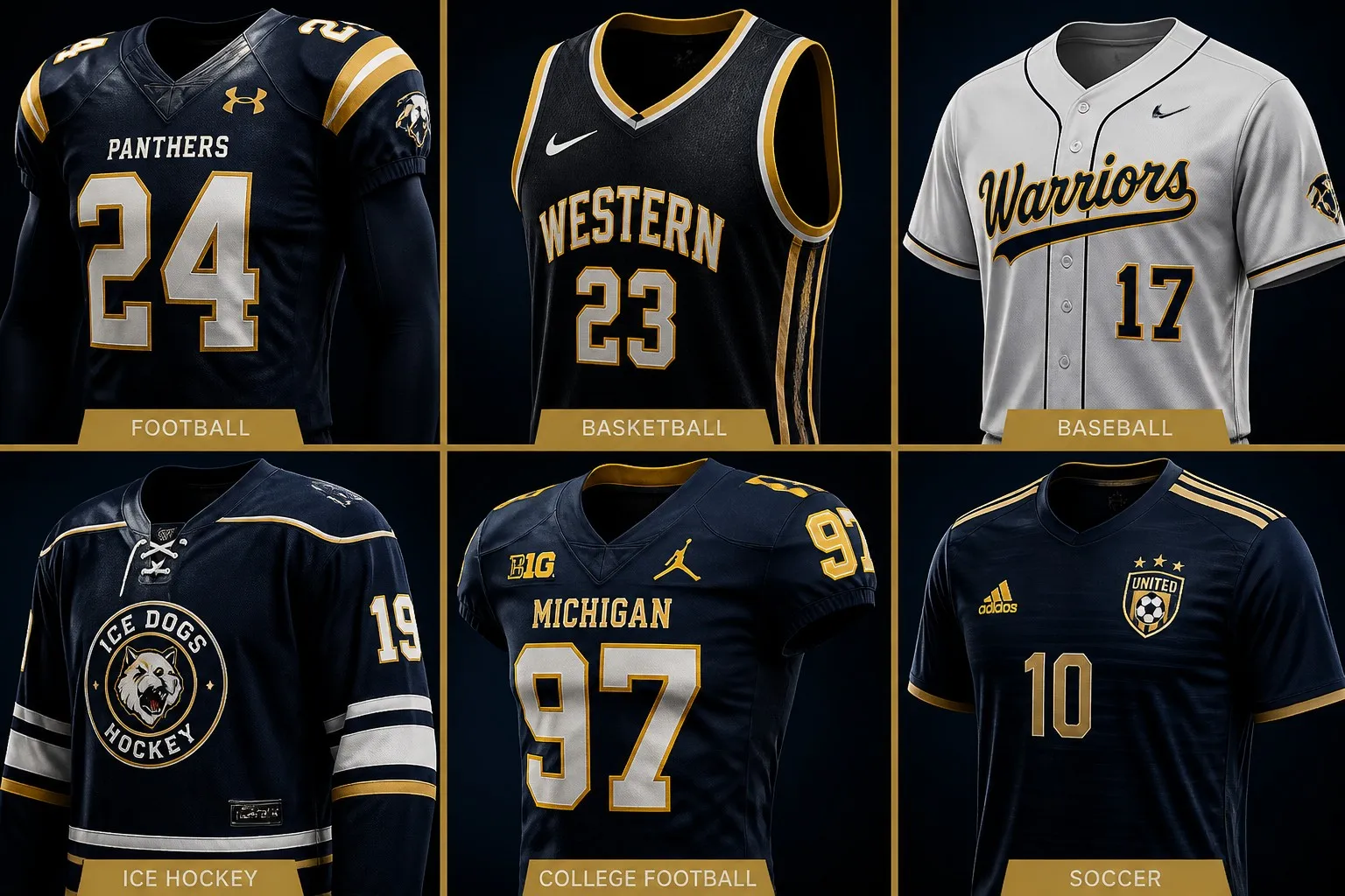 2026 season jersey buying guide cover featuring NBA NFL MLB NHL NCAA and soccer jerseys