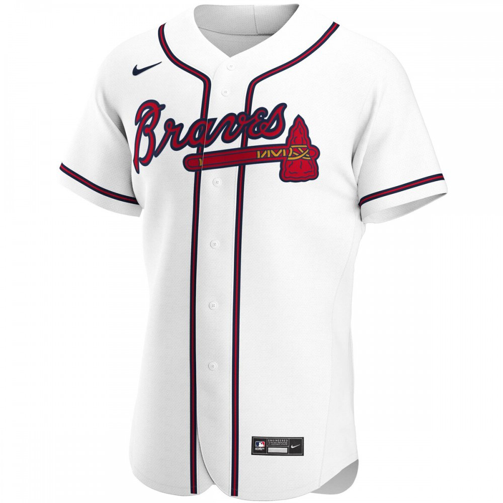 Ronald Acuna Jr. Atlanta Braves Home Authentic Player Jersey - White-Pro Kit Vault | Brand New 26/27 Sports Jerseys