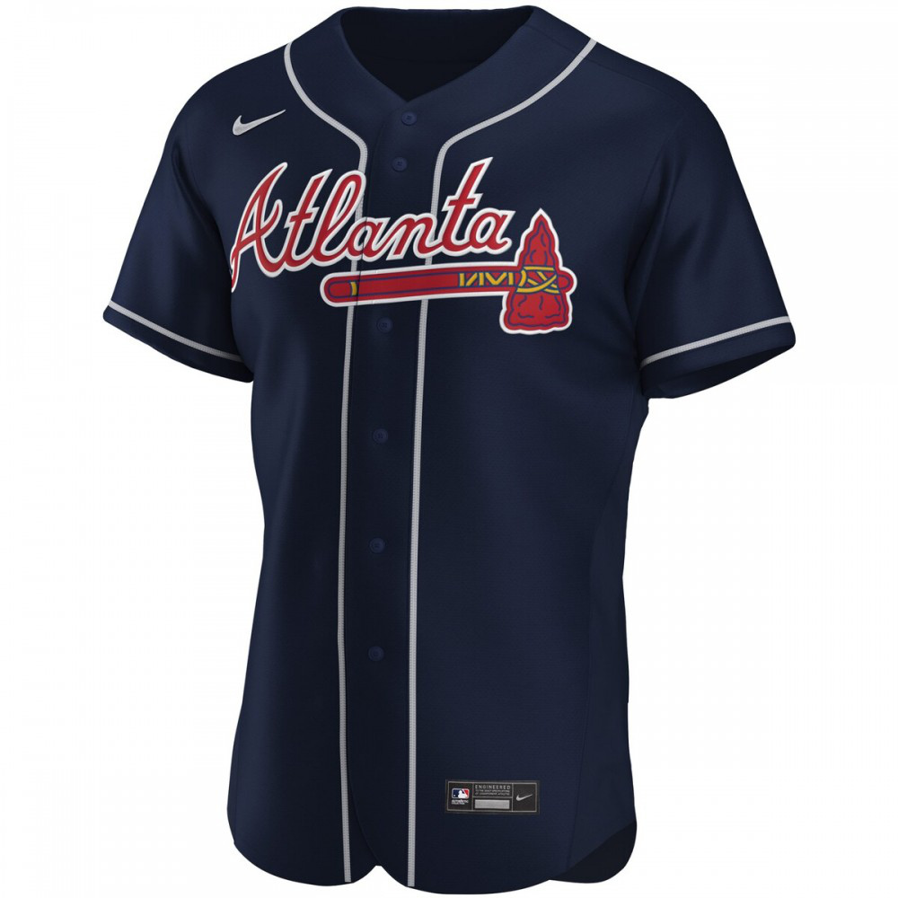 Ronald Acuna Jr. Atlanta Braves Alternate Authentic Player Jersey - Navy-Pro Kit Vault | Brand New 26/27 Sports Jerseys