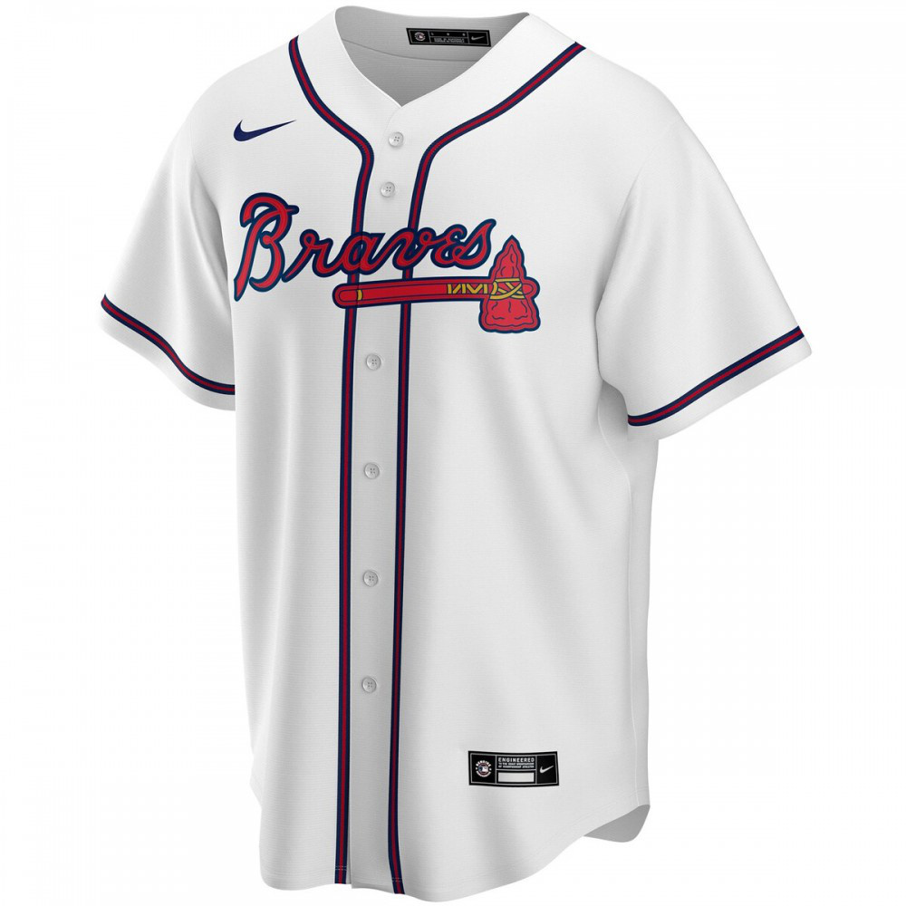 Atlanta Braves Youth Home Replica Custom Jersey - White-Pro Kit Vault | Brand New 26/27 Sports Jerseys