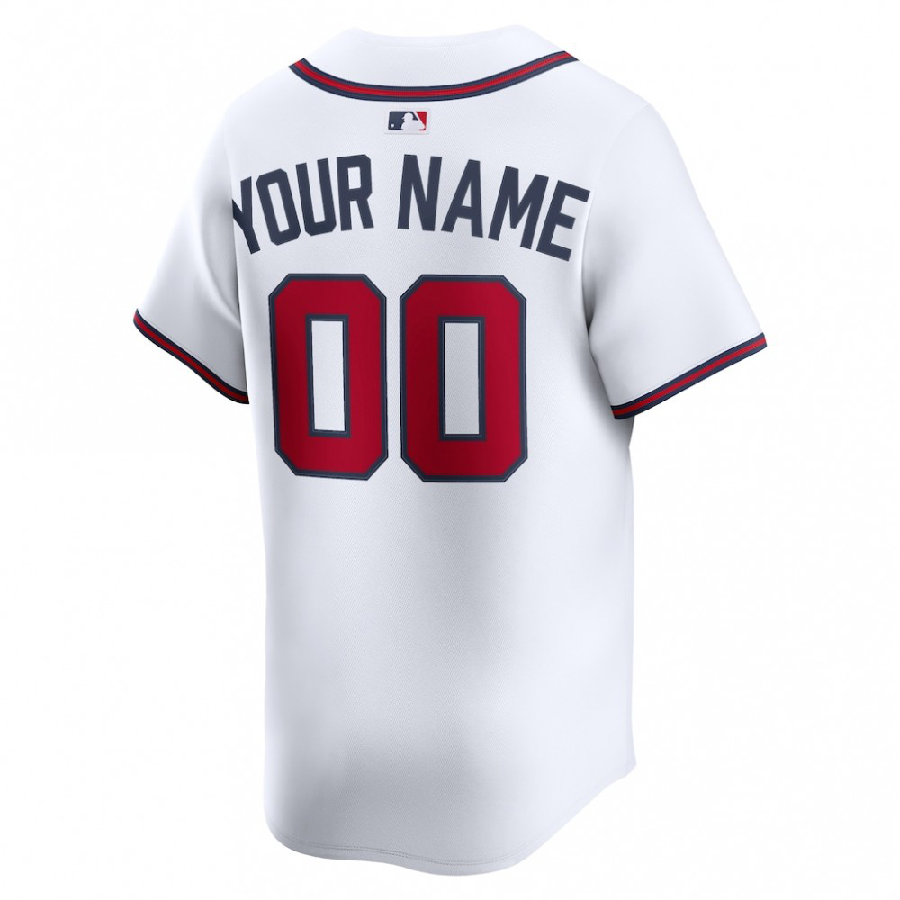 Atlanta Braves Home Limited Custom Jersey - White-Pro Kit Vault | Brand New 26/27 Sports Jerseys