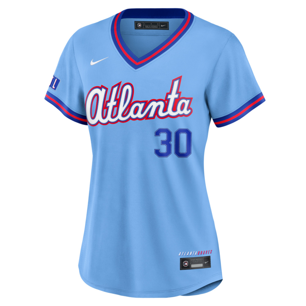 Drake Baldwin Atlanta Braves Women's 2026 City Connect Stadium Jersey - Powder Blue-Pro Kit Vault | Brand New 26/27 Sports Jerseys