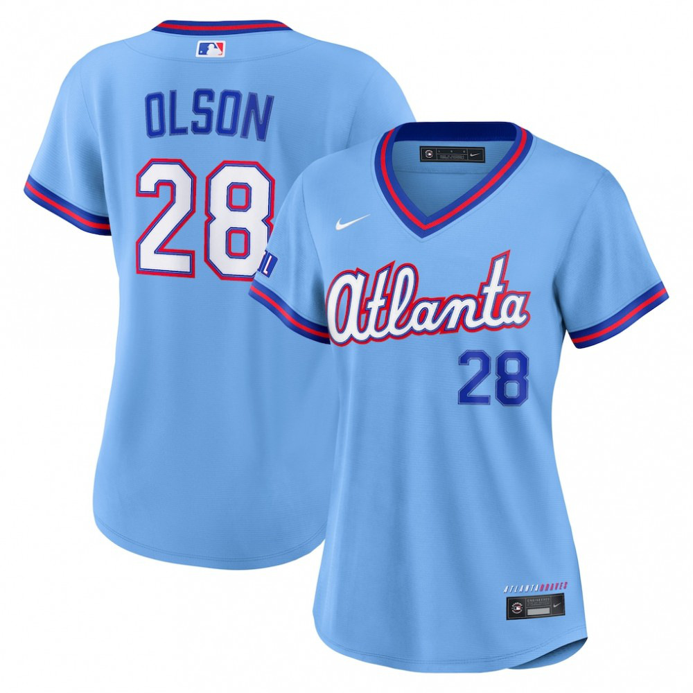 Matt Olson Atlanta Braves Women's 2026 City Connect Stadium Jersey - Powder Blue-Pro Kit Vault | Brand New 26/27 Sports Jerseys