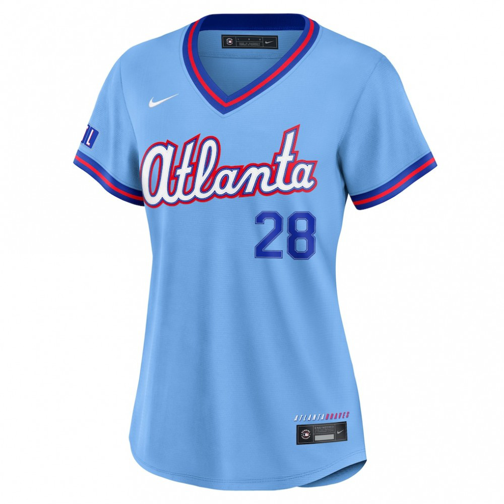 Matt Olson Atlanta Braves Women's 2026 City Connect Stadium Jersey - Powder Blue-Pro Kit Vault | Brand New 26/27 Sports Jerseys